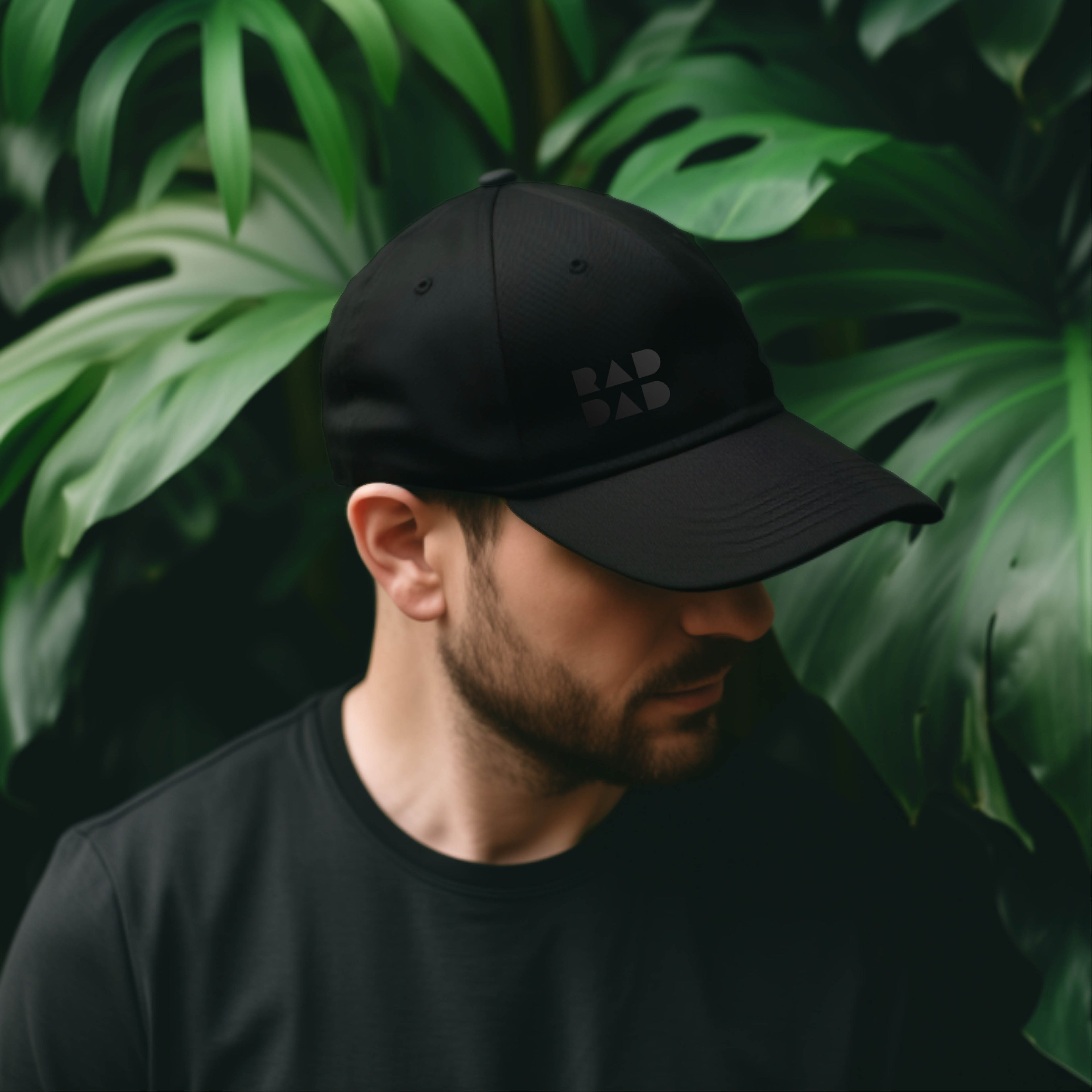 Black minimalist RAD DAD cap for mums by SML Batch